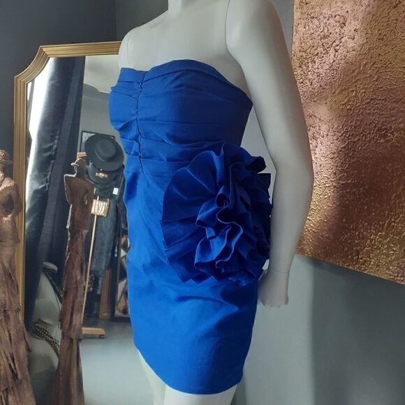 NWT Zara Cotton Strapless Mini Dress - Picture 5 of 14